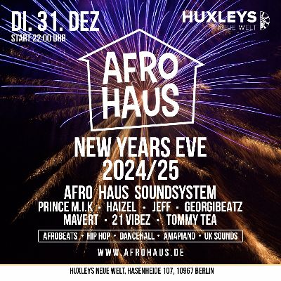 AFRO HAUS New Years Eve